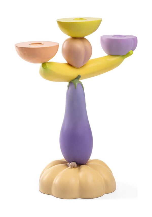 détail chandelier aubergine design Vitamin Seletti