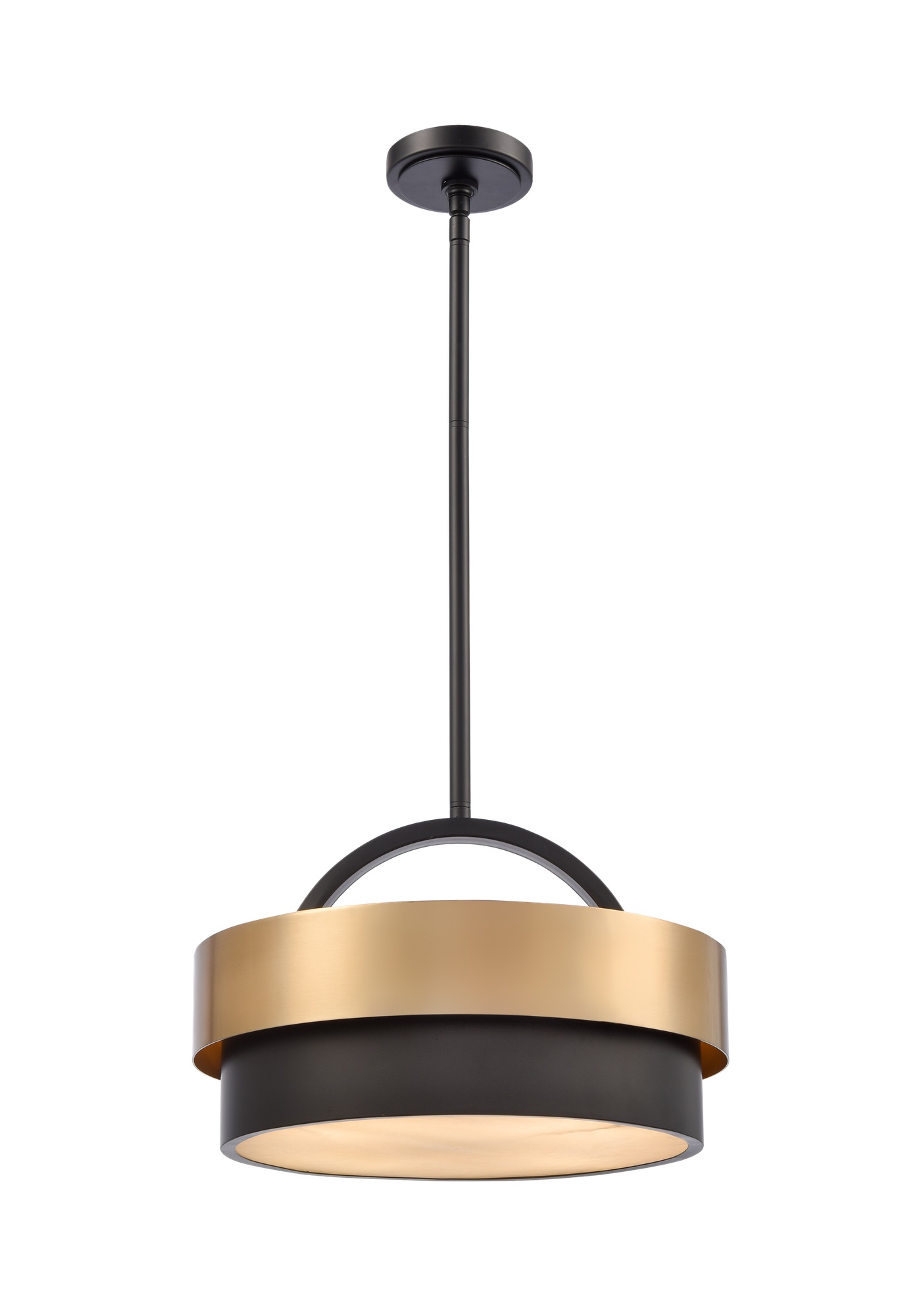 Suspension Coburg — Tambour Laiton et Noir