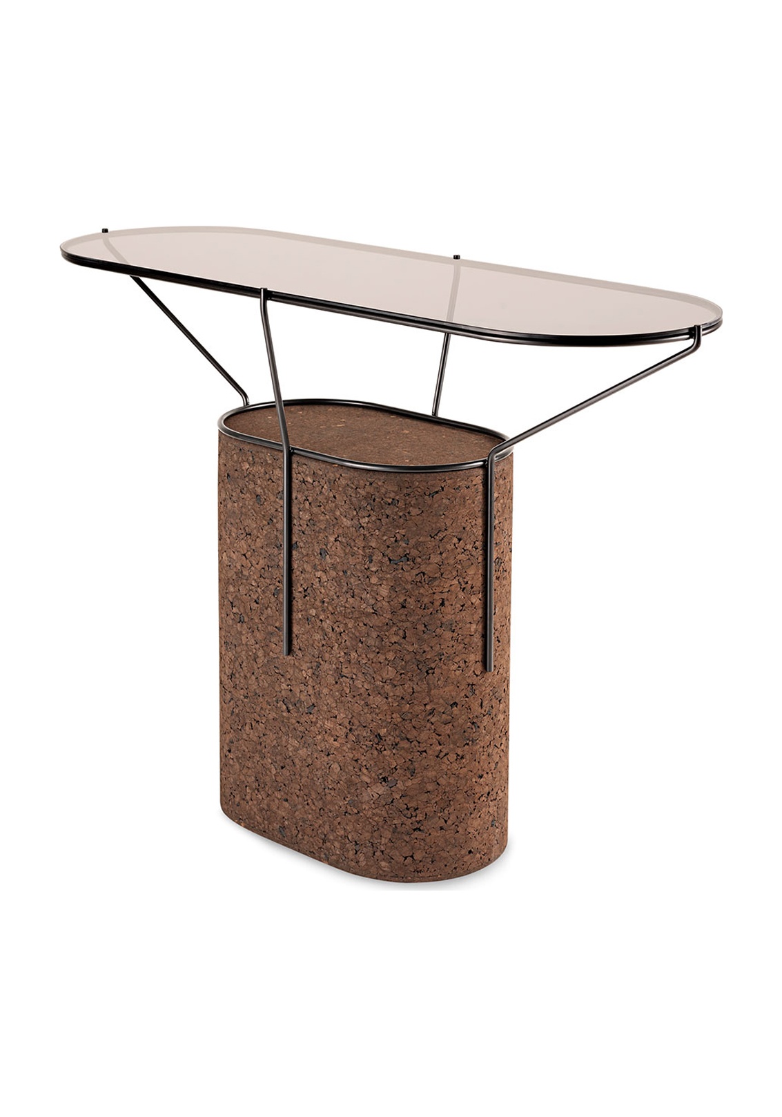 console frame liège noir