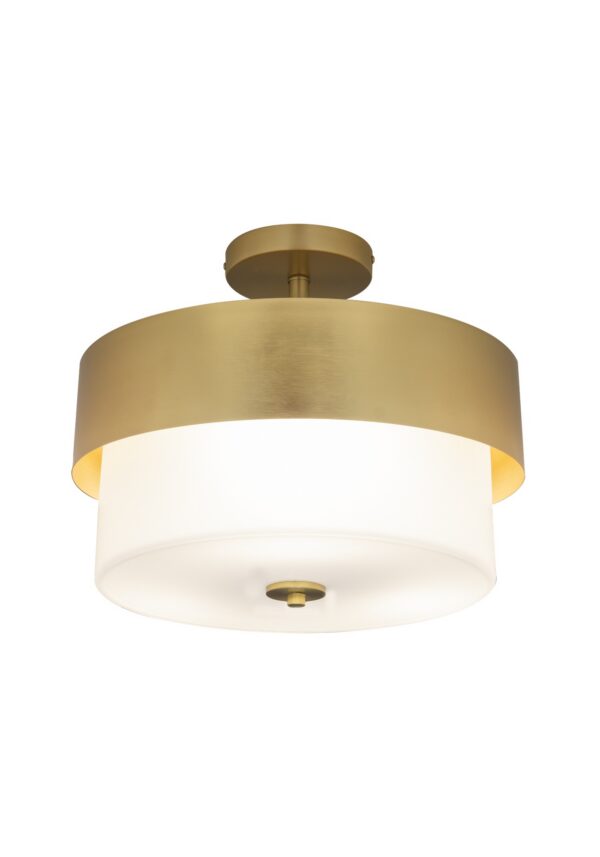 Plafonnier Cork — Tambour Laiton et Verre