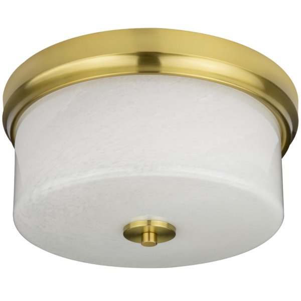 Luminaire laiton et cuivre : suspensions, appliques et lampes Plafonnier Dresden — Tambour Laiton ou Nickel en situation