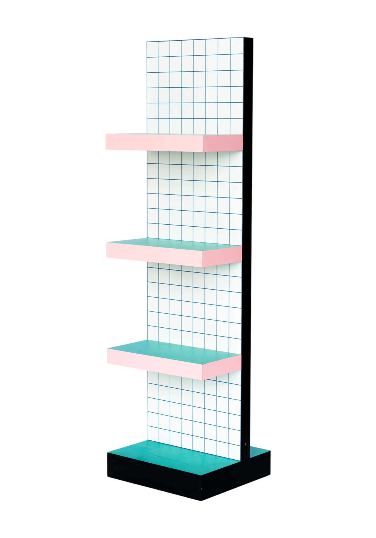 Étagère Super en Métal par Seletti — 2 Coloris détail étagère vintage Super Blue Grid Seletti