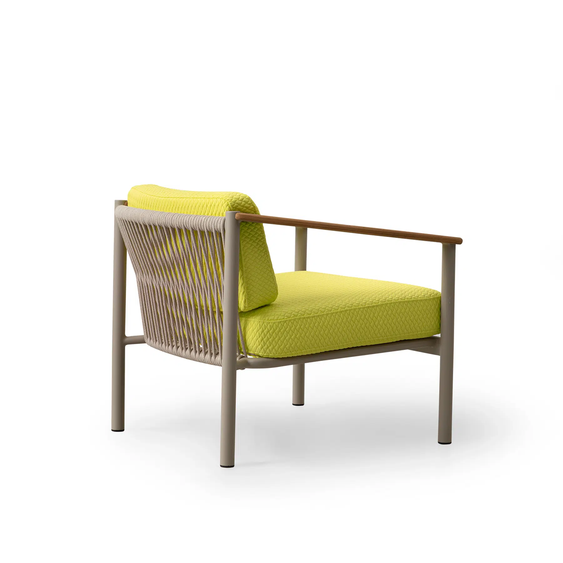 Fauteuil Lounge Terrasse Accoudoirs Bois Chaleureux fauteuil lounge terrasse accoudoirs bois - vue 2