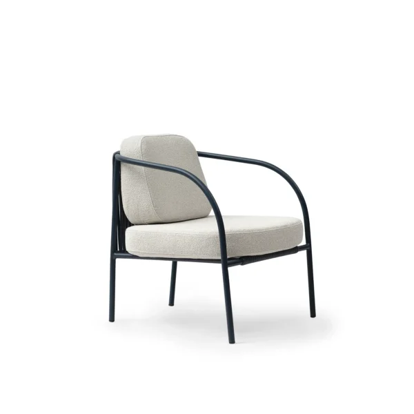 fauteuil lounge terrasse accoudoirs galbés - vue 2
