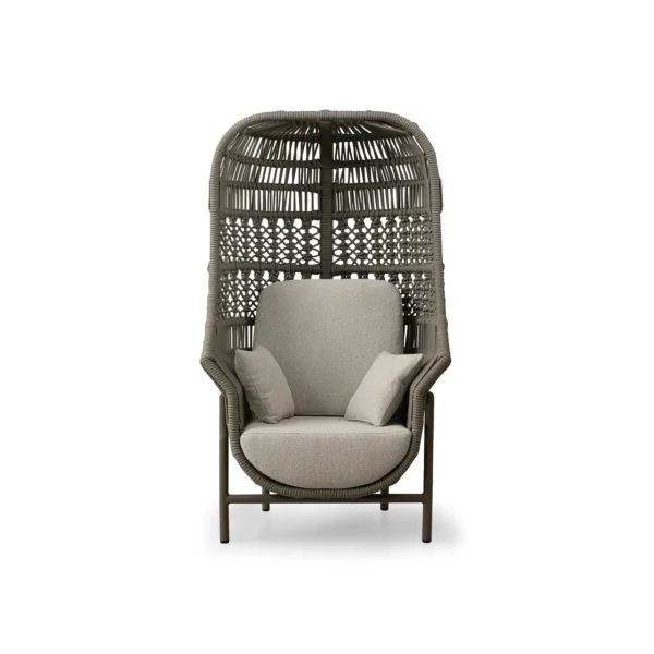 fauteuil lounge terrasse cocon tressé