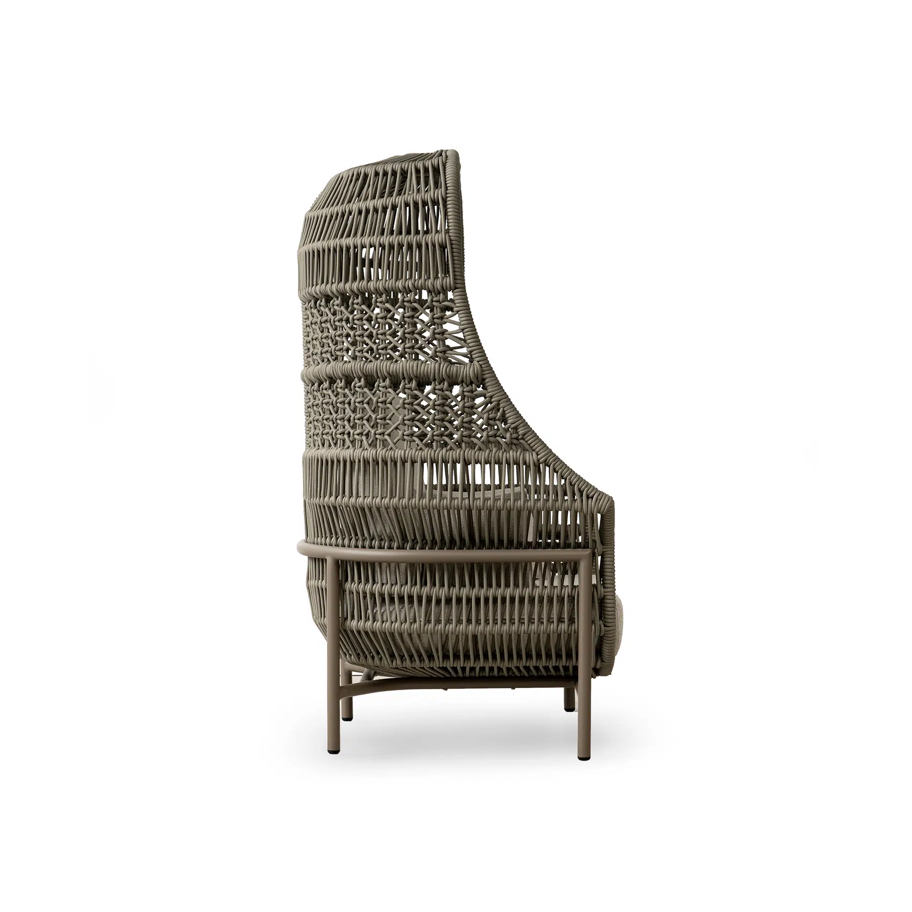 Fauteuil Lounge Terrasse Cocon Tressé Enveloppant CHR fauteuil lounge terrasse cocon tressé - vue 2