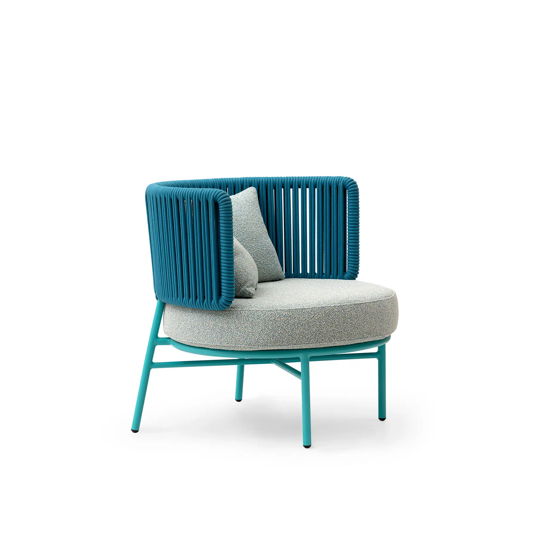 Fauteuil Lounge Terrasse Dossier Courbé Artisanal CHR fauteuil lounge terrasse dossier courbé - vue 2