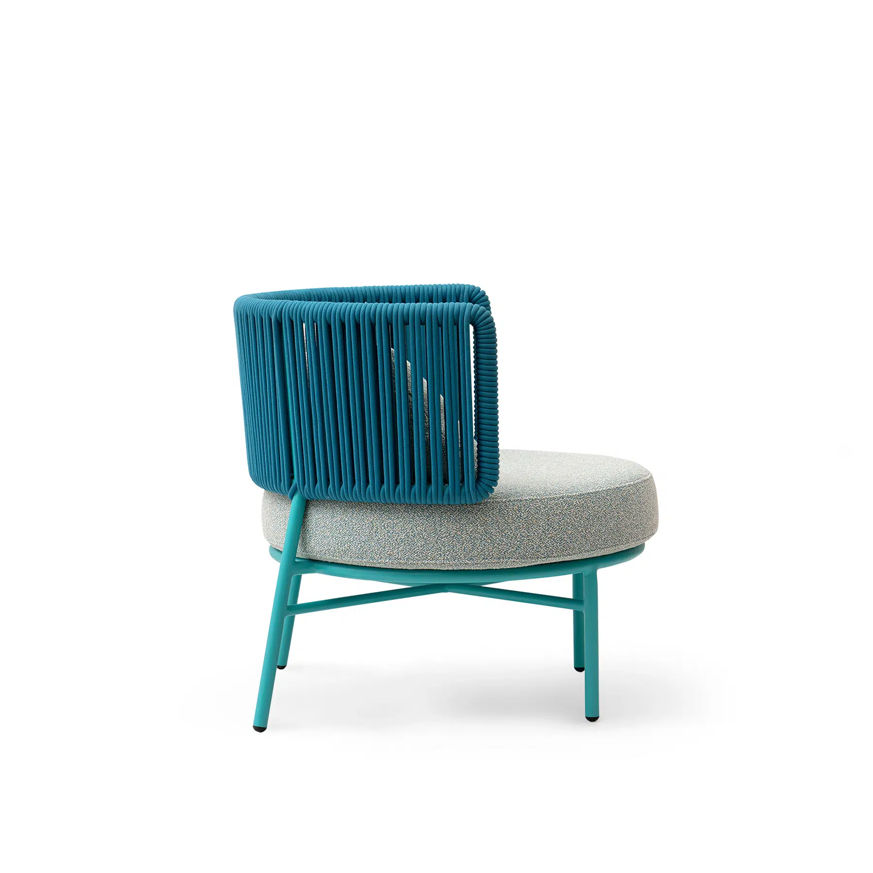 Fauteuil Lounge Terrasse Dossier Courbé Artisanal CHR fauteuil lounge terrasse dossier courbé - vue 3