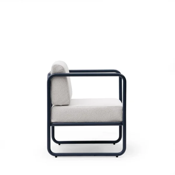 fauteuil terrasse aluminium contemporain - vue 2