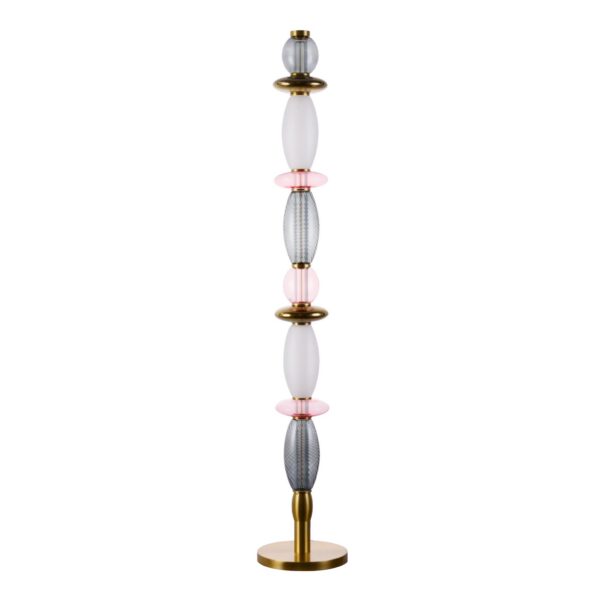 lampadaire Léonor Elements Lighting rose fumée doré