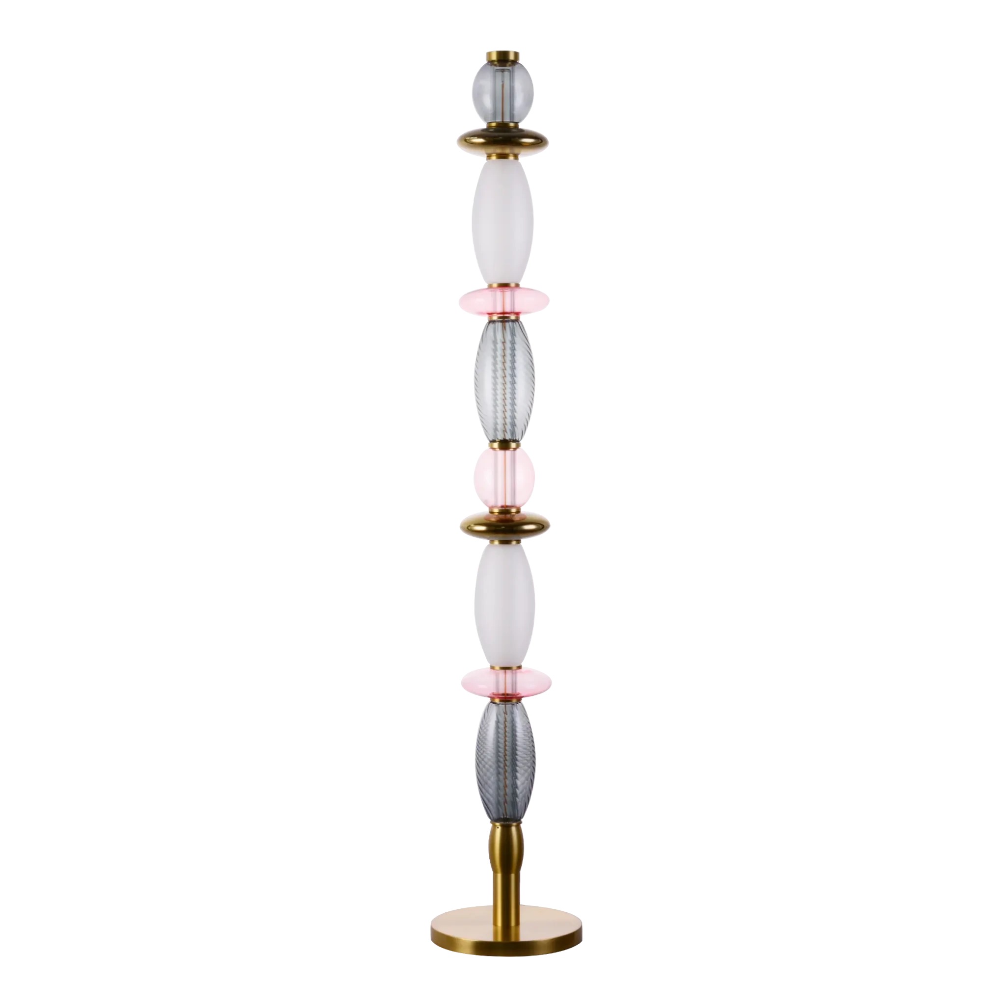 lampadaire Léonor Elements Lighting rose fumée doré