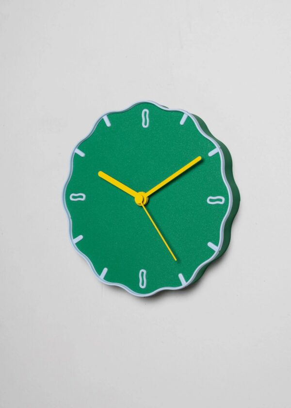 Horloge design Margherita Warren et Laetitia coloris vert