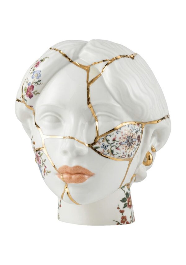Vase Kintsugi Heads She en Porcelaine par Seletti