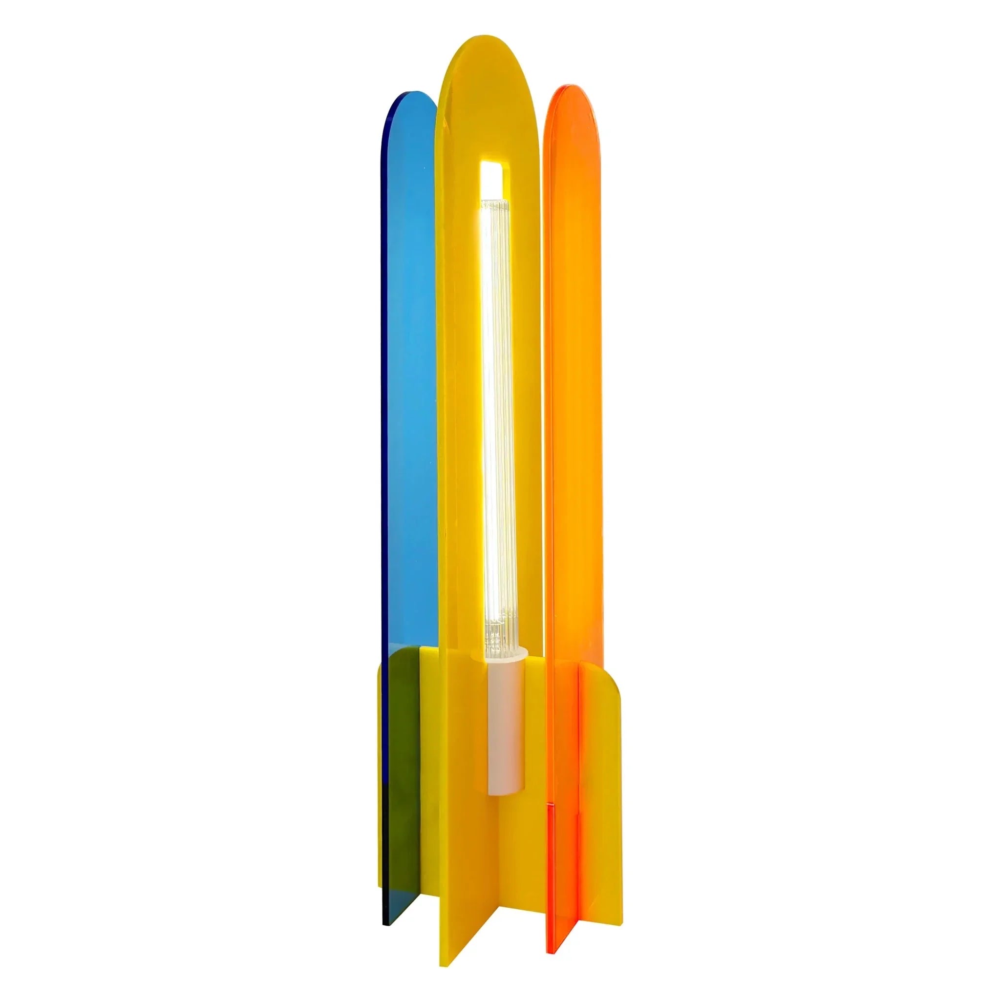 lampe de table colorée Andy Elements Lighting bleu jaune orange