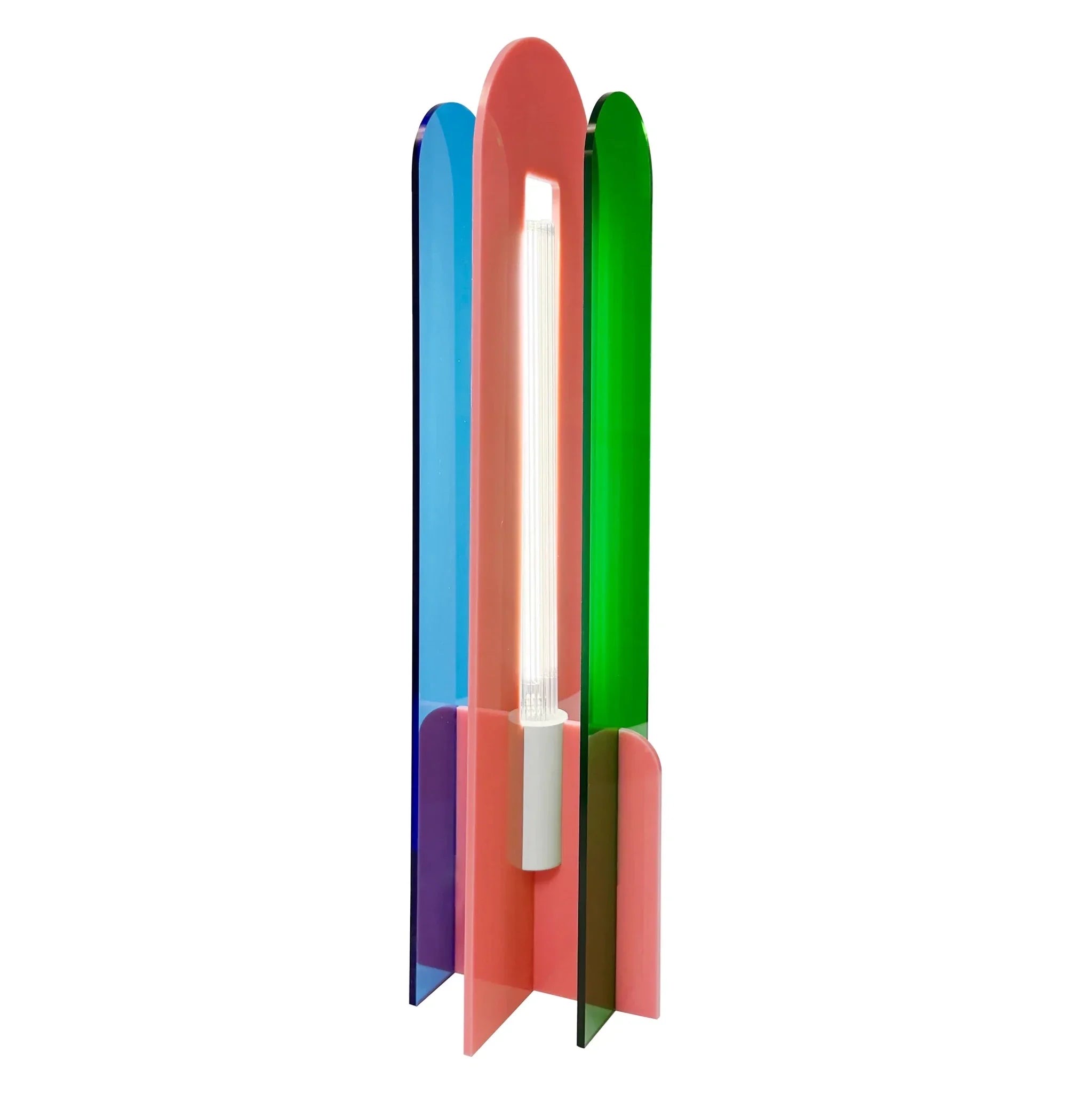lampe de table colorée Andy Elements Lighting bleu rose vert