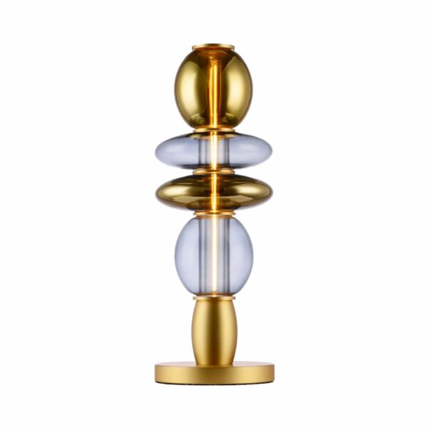lampe de table Léonor Elements Lighting doré fumée