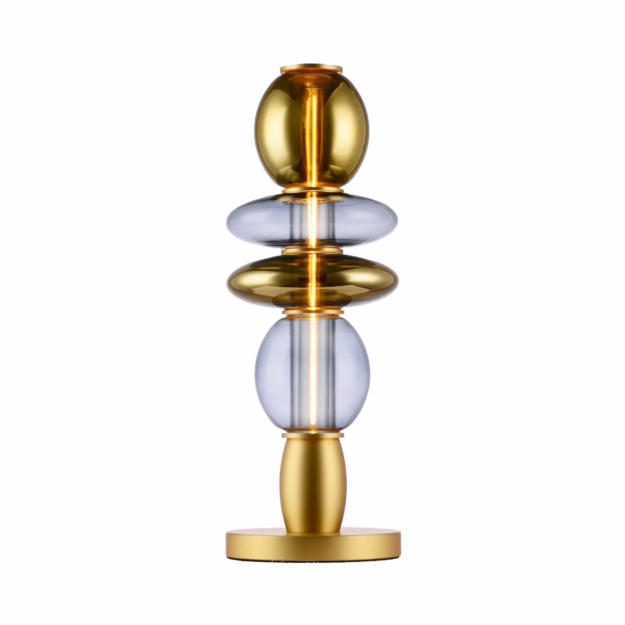 lampe de table Léonor Elements Lighting doré fumée