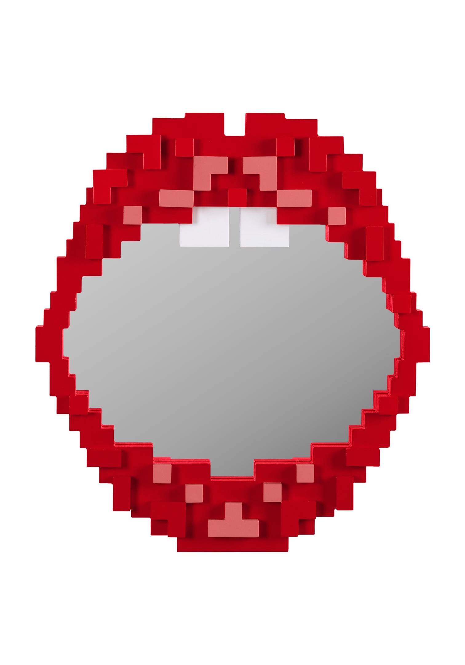 Miroir Mural Pixel Bouche en MDF Rouge par Seletti miroir pixel bouche Seletti