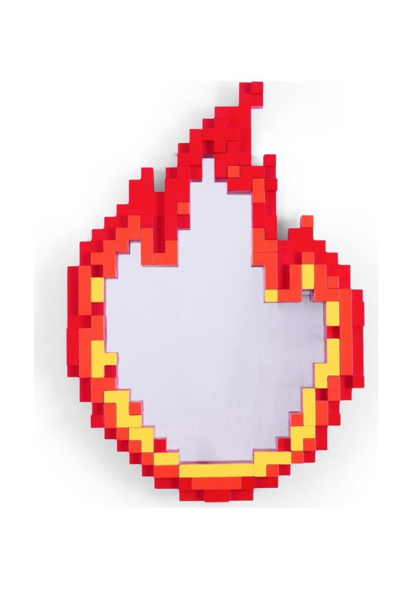 miroir pixel flamme Seletti