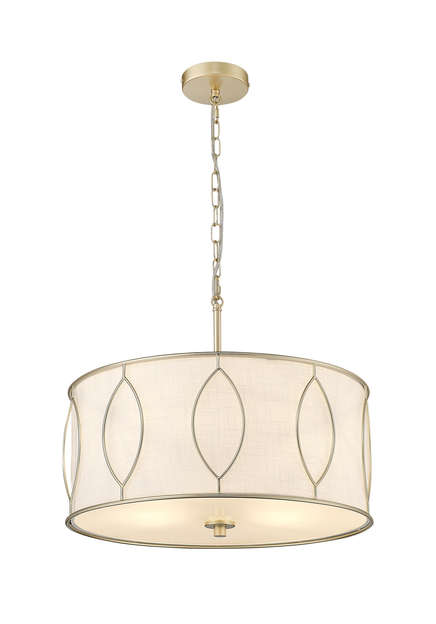 Suspension Norfolk — Tambour Ajouré Or Mat