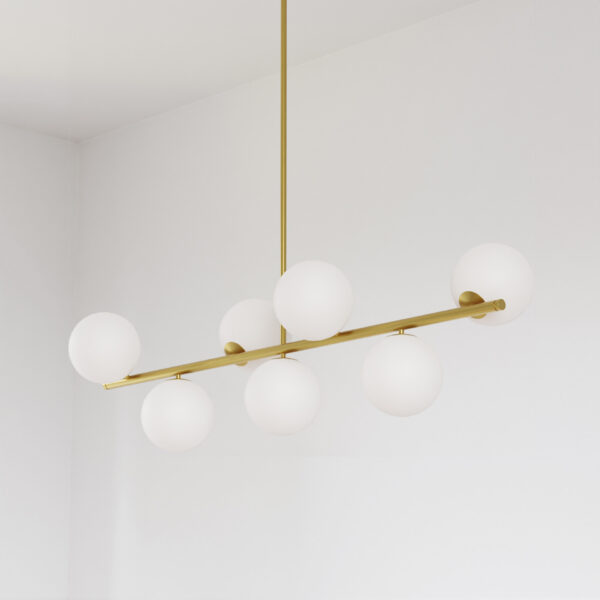 Lustre Cape Town — Îlot Linéaire à Globes en situation