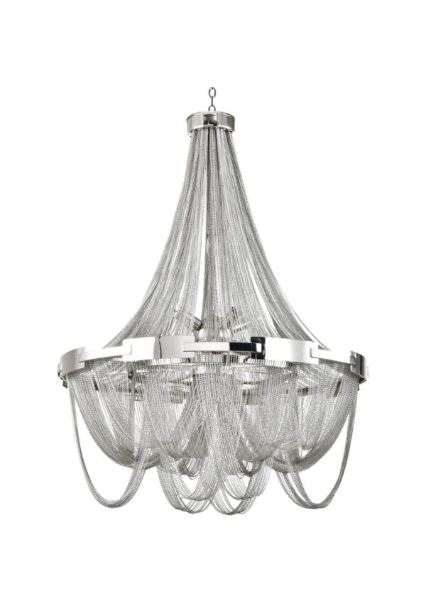 Lustre Roma — Cascade de Cristal Nickel