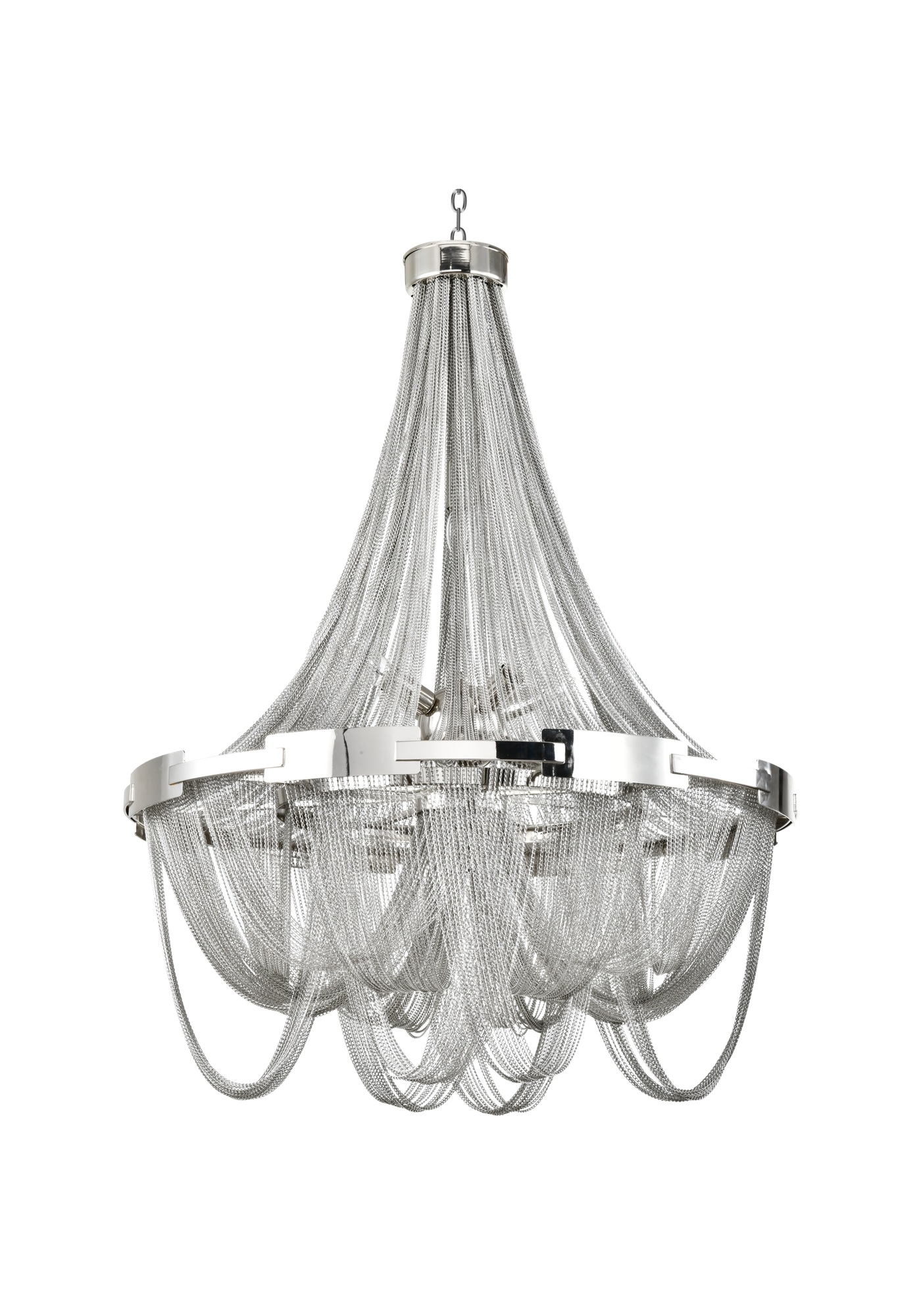 Lustre Roma — Cascade de Cristal Nickel