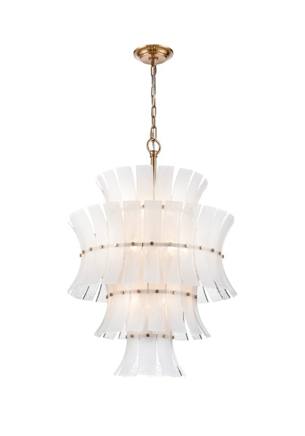 Lustre Lancaster — Cage de Tuiles Ambrées