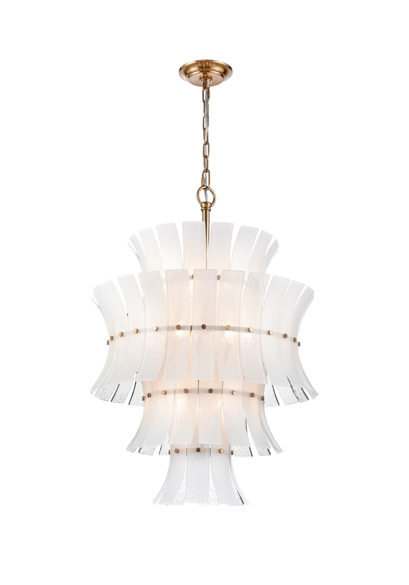 Lustre Lancaster — Cage de Tuiles Ambrées