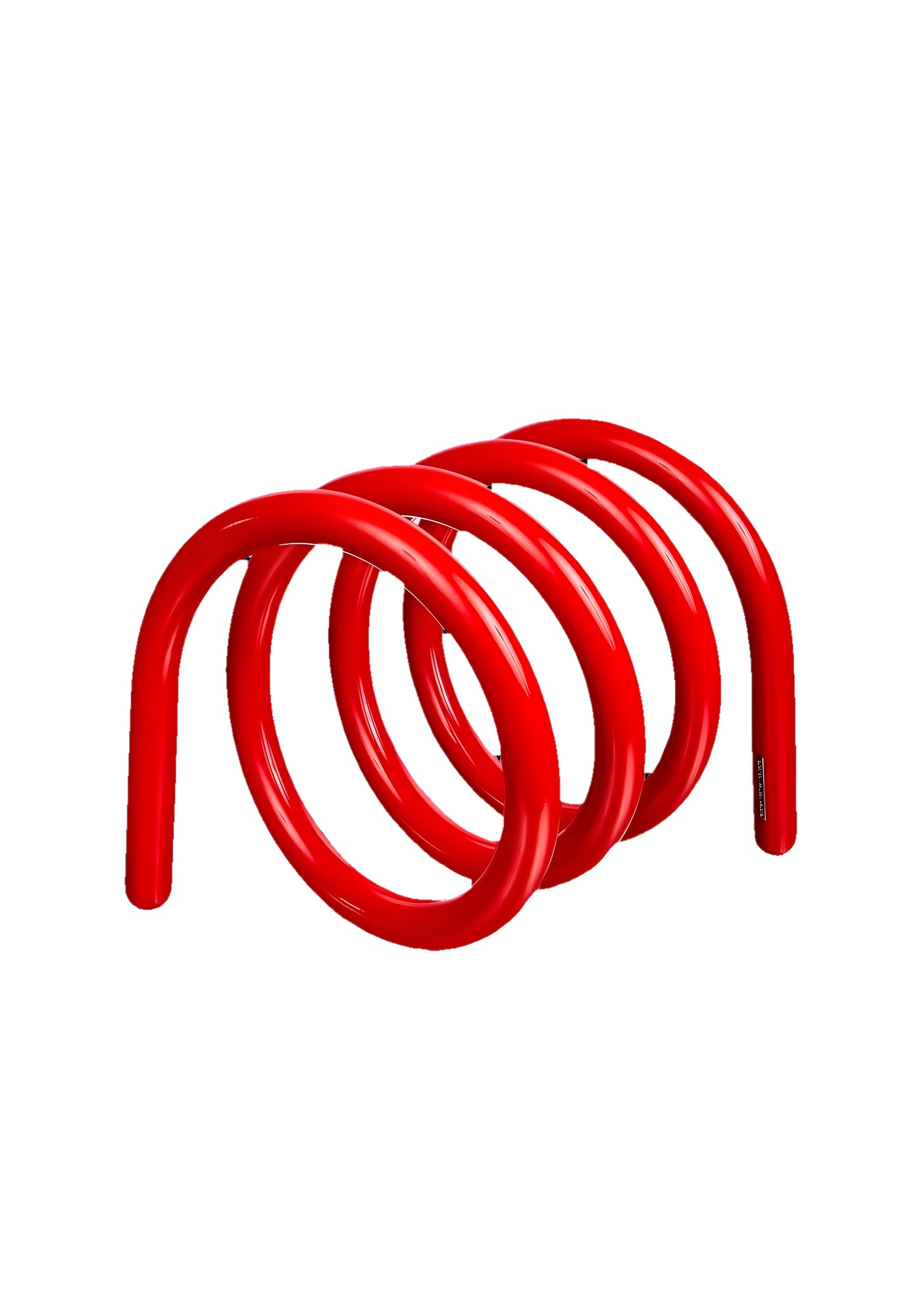 porte revues design rouge fond blanc