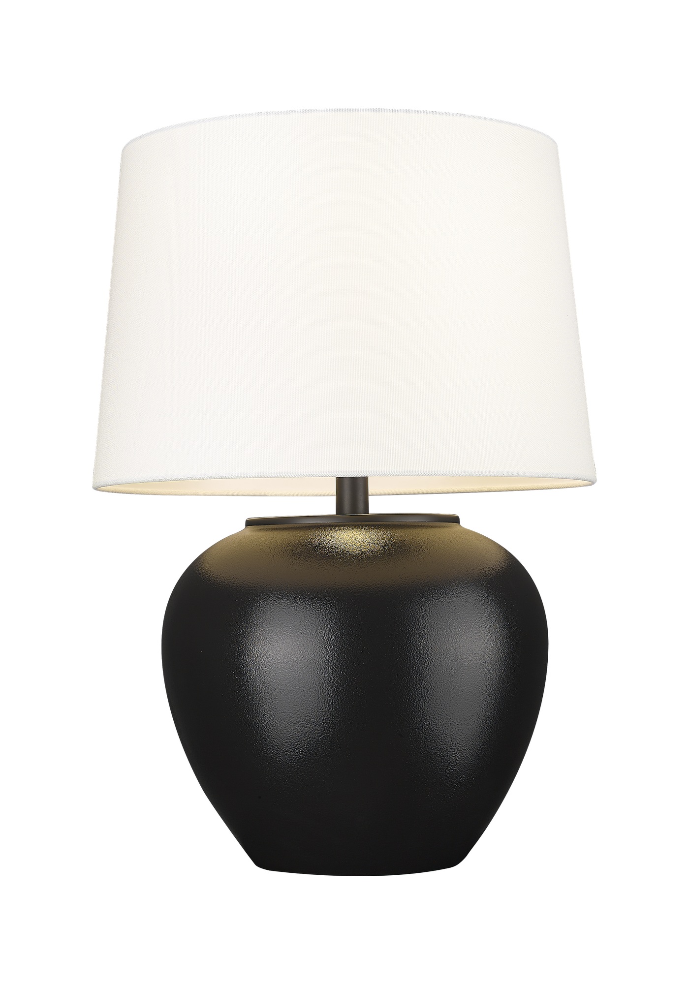 Lampe à Poser Rosette — Globe Noir et Blanc