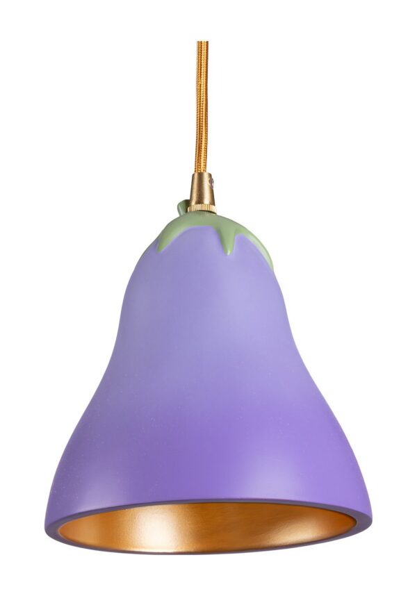détail suspension aubergine design Vitamin Seletti
