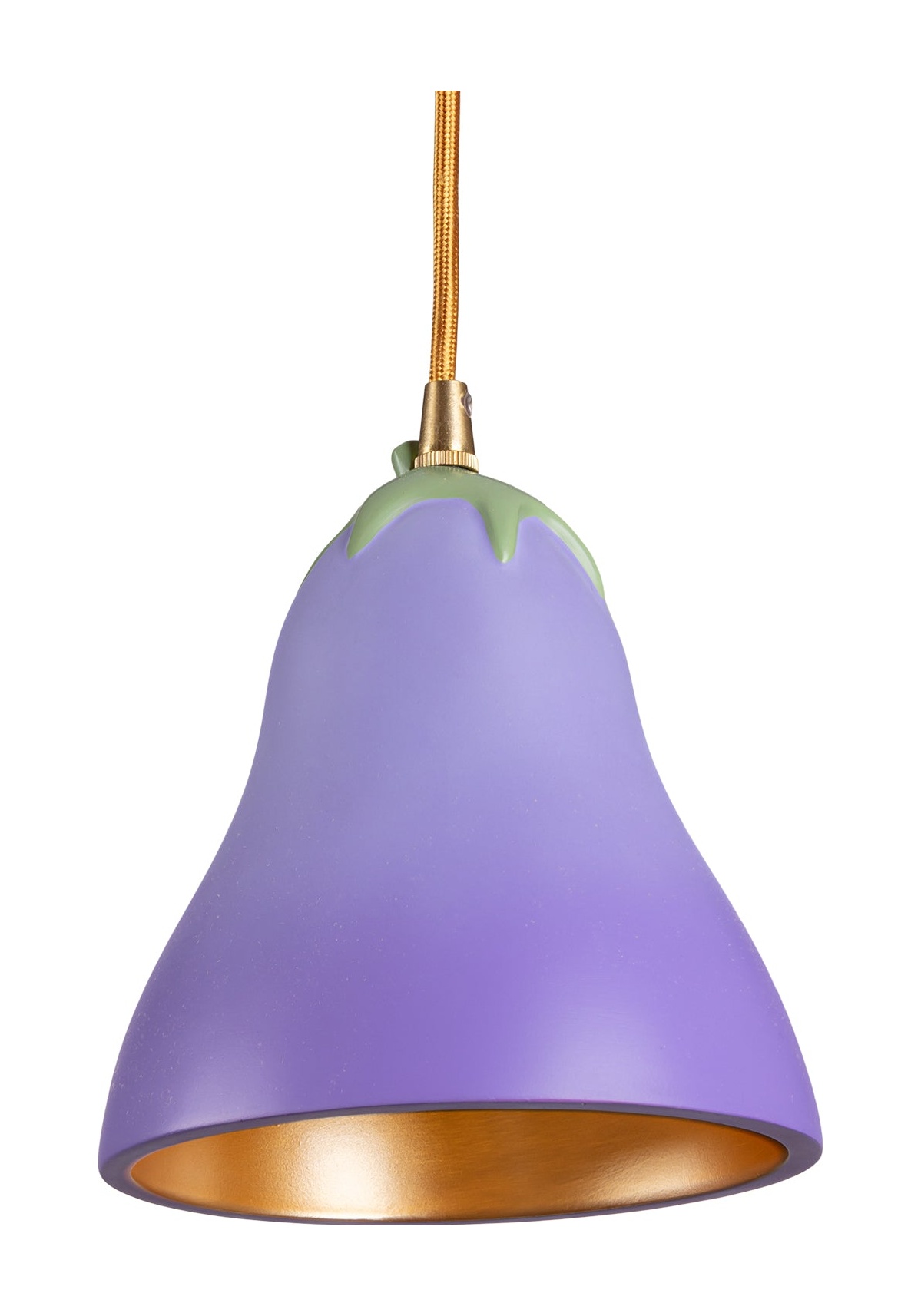 détail suspension aubergine design Vitamin Seletti