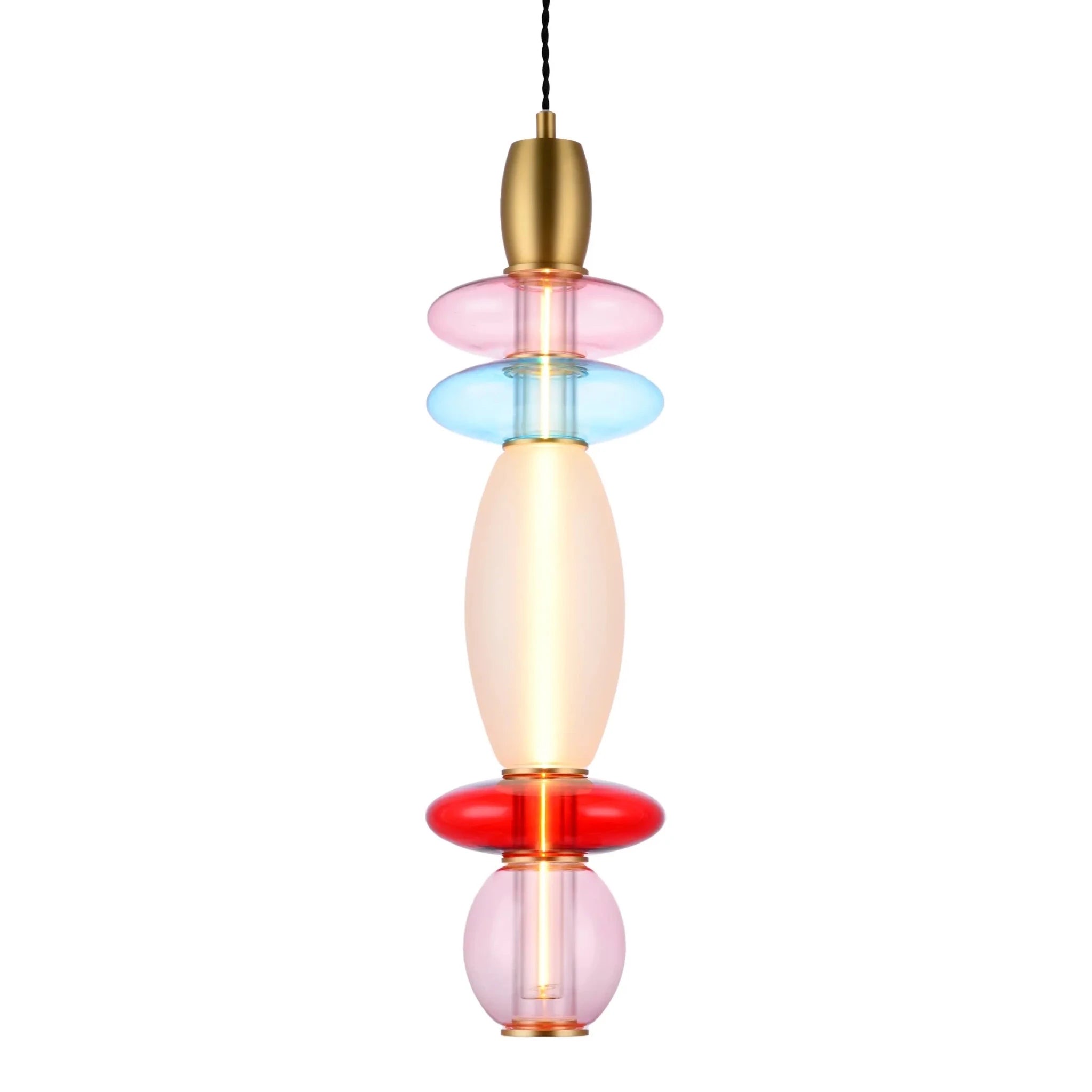 suspension Léonor Elements Lighting rose bleu rouge