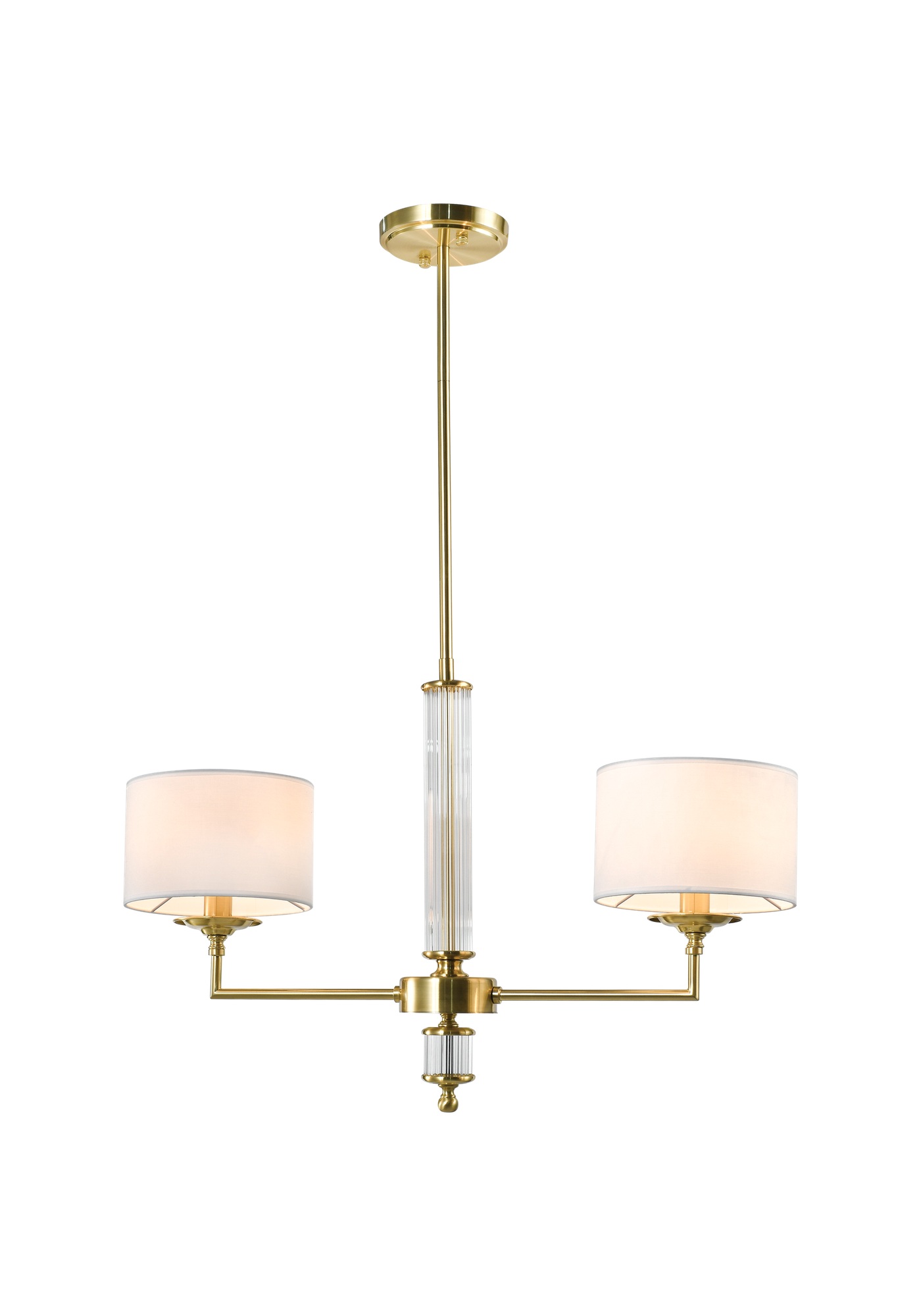 Lustre Sutton — Colonne Acrylique, 2 Bras