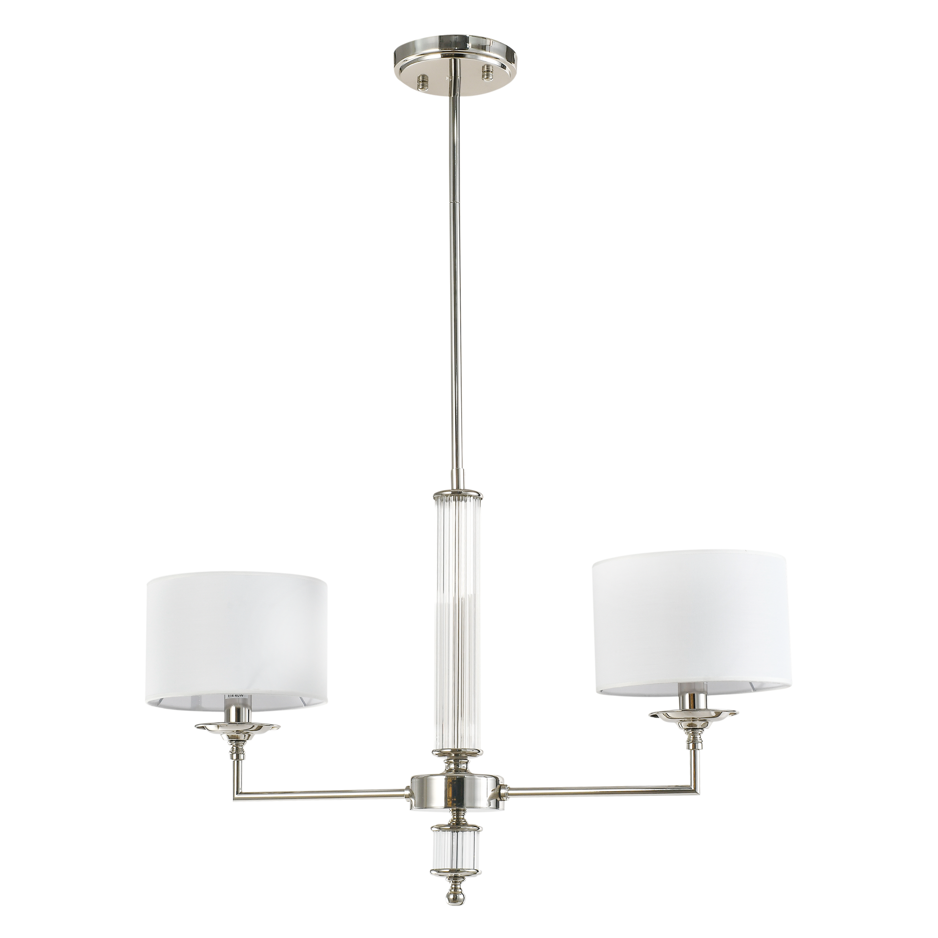 Lustre Sutton — Colonne Acrylique, 2 Bras par Cosmolight Lustre Sutton — Colonne Acrylique, 2 Bras en situation