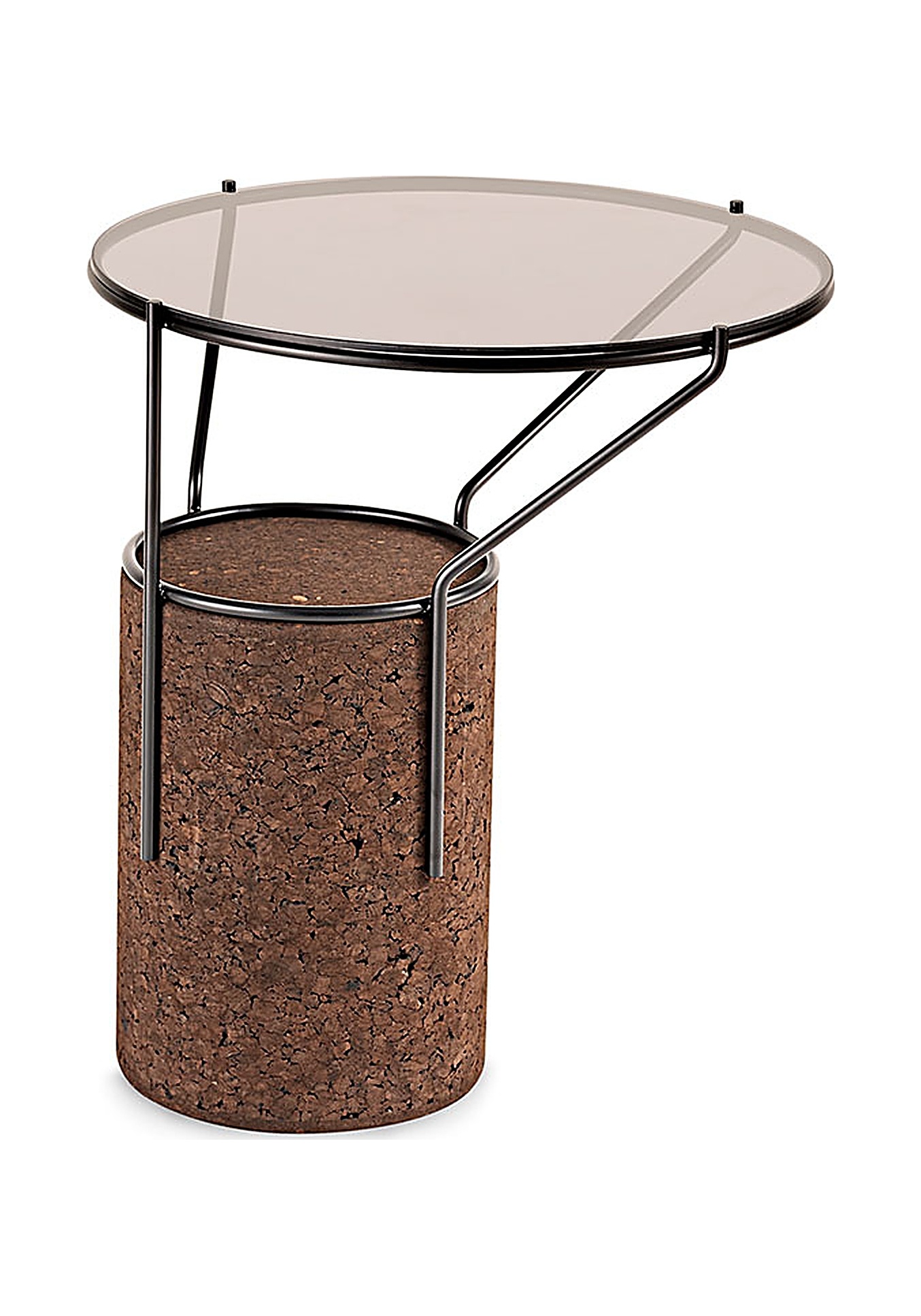 table d'appoint frame liège noir