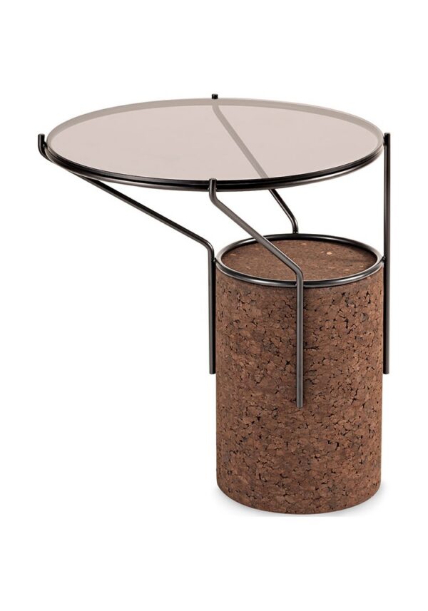 table d'appoint frame liège noir