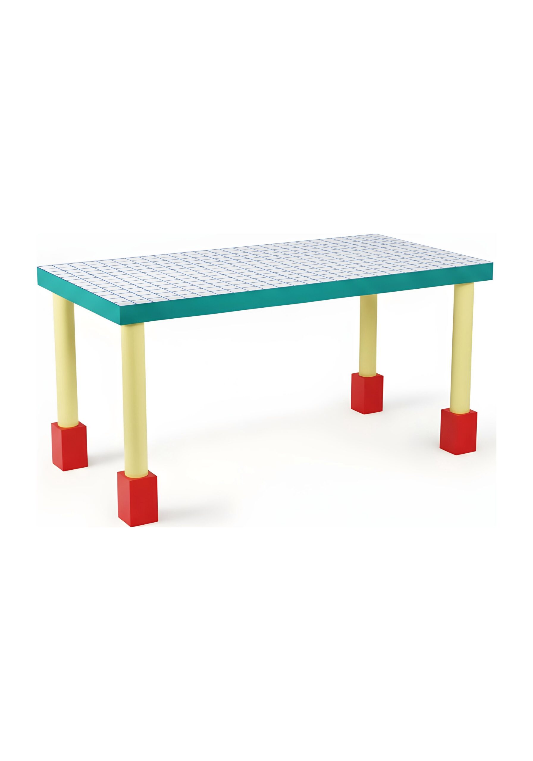 table à manger vintage Super Blue Grid Seletti