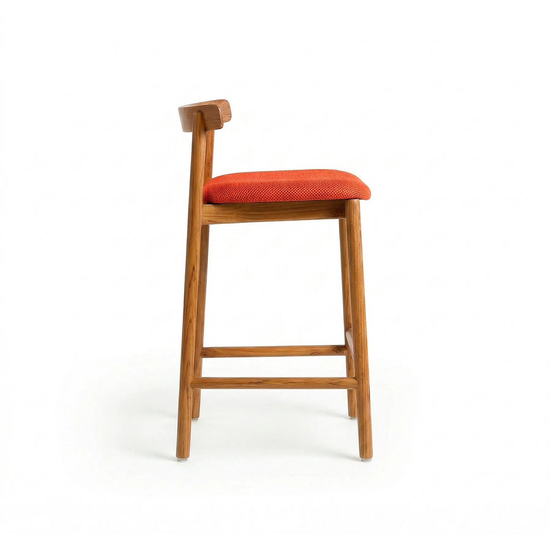Tabouret de Bar Terrasse Bois Iroko Franc et Durable tabouret de bar terrasse bois iroko - vue 2