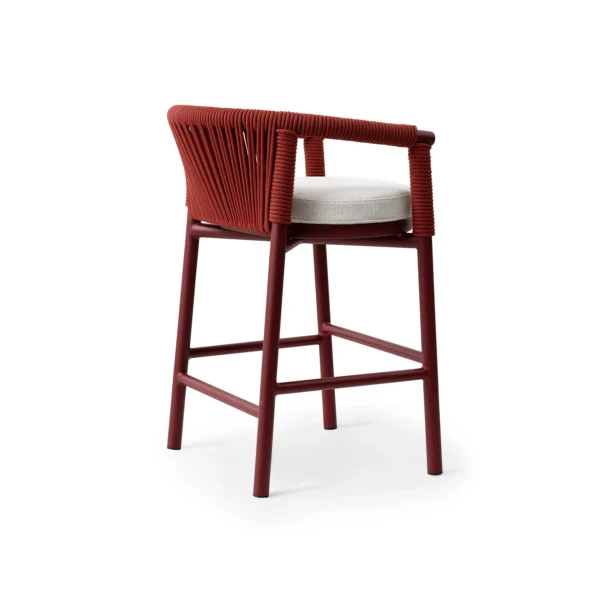 tabouret de bar terrasse corde tressée - vue 2