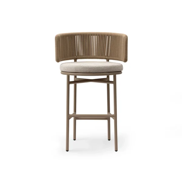 tabouret de bar terrasse dossier arrondi