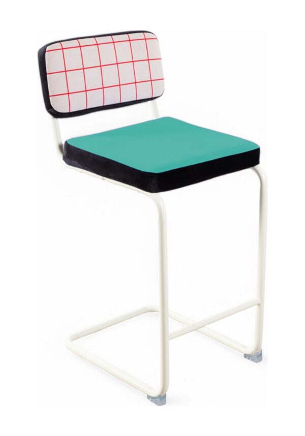 tabouret bar vintage Super Red Grid Seletti Hello Again