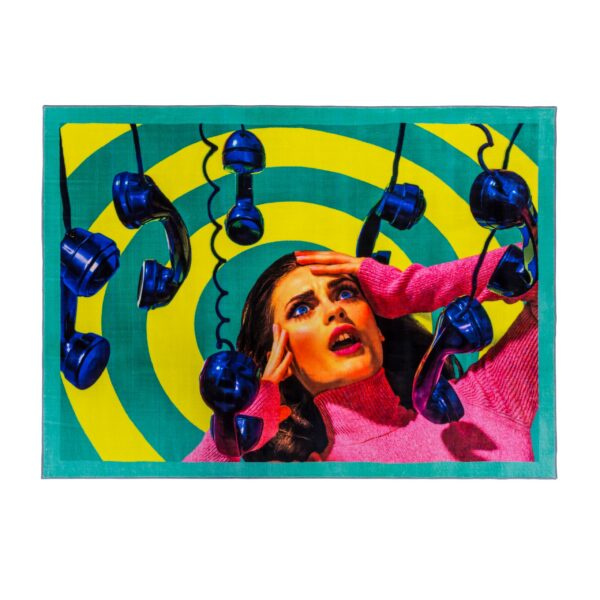 tapis rectangulaire design Phones Toiletpaper Seletti