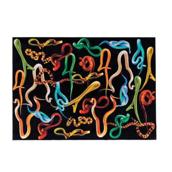 tapis rectangulaire design Snakes Toiletpaper Seletti