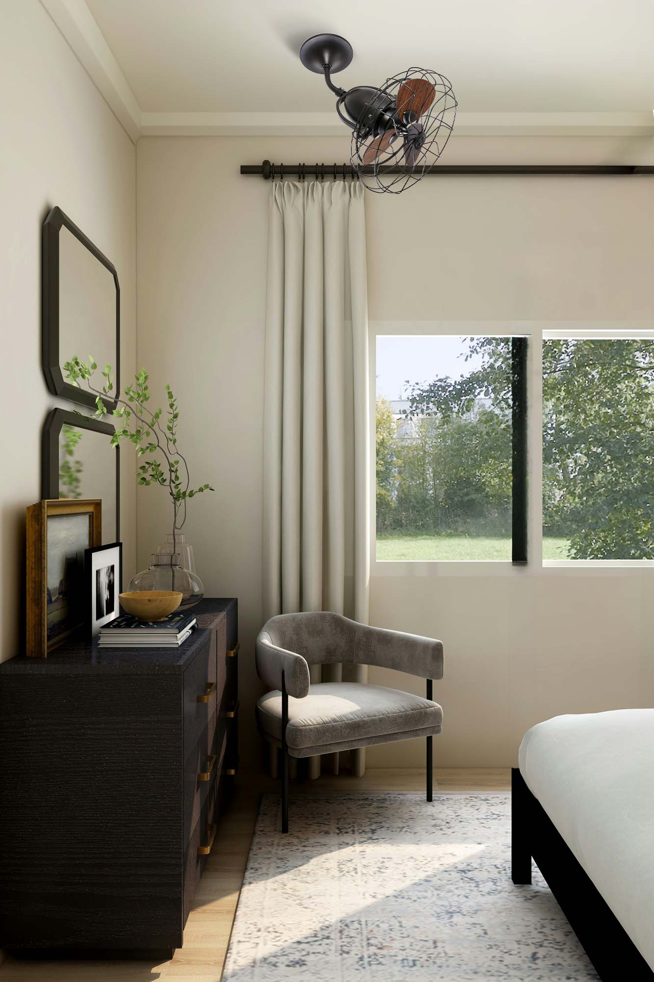 ventilateur mural orientable