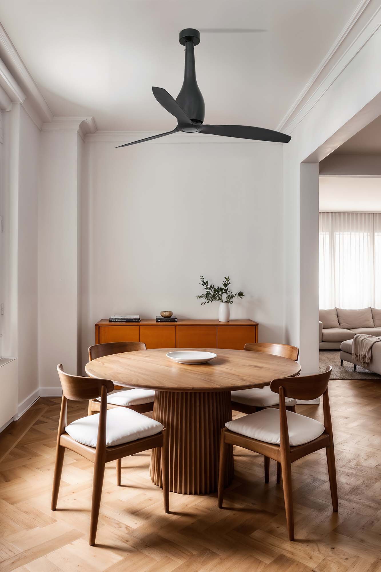 Ventilateur de Plafond ETERFAN Sans Lumière par Faro ventilateur plafond transparent