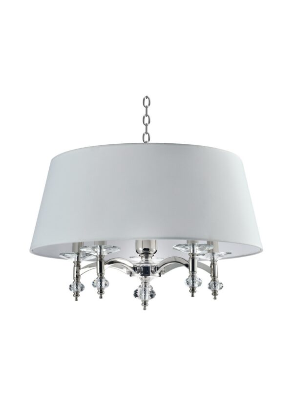 Lampe cristal : luminaires et lustres en cristal Suspension Verona — Tambour à Pampilles Cristal