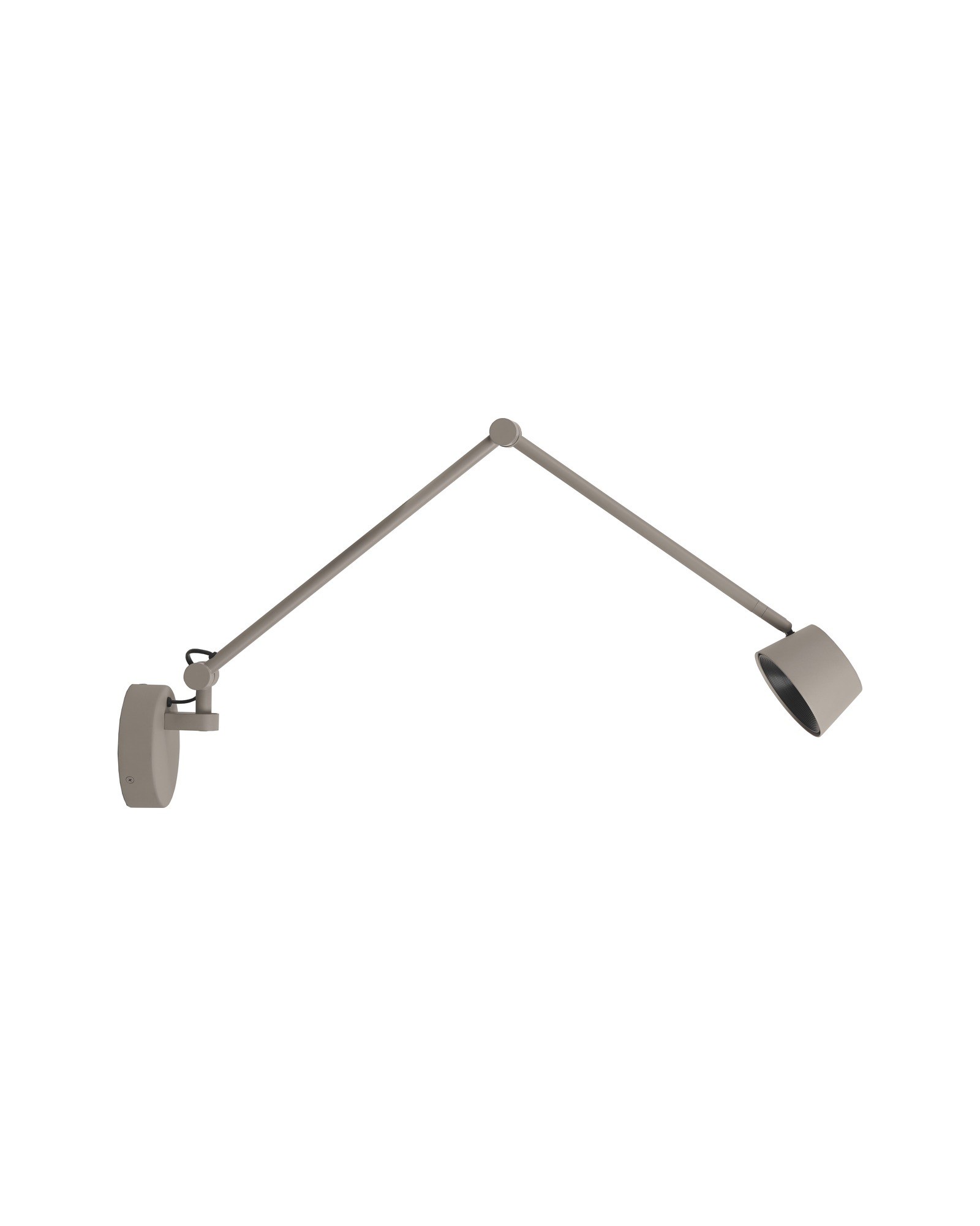Applique articulée Direction Wall LED en métal par Antidark applique articulée Direction Wall Antidark en finition gris mat, packshot fond blanc