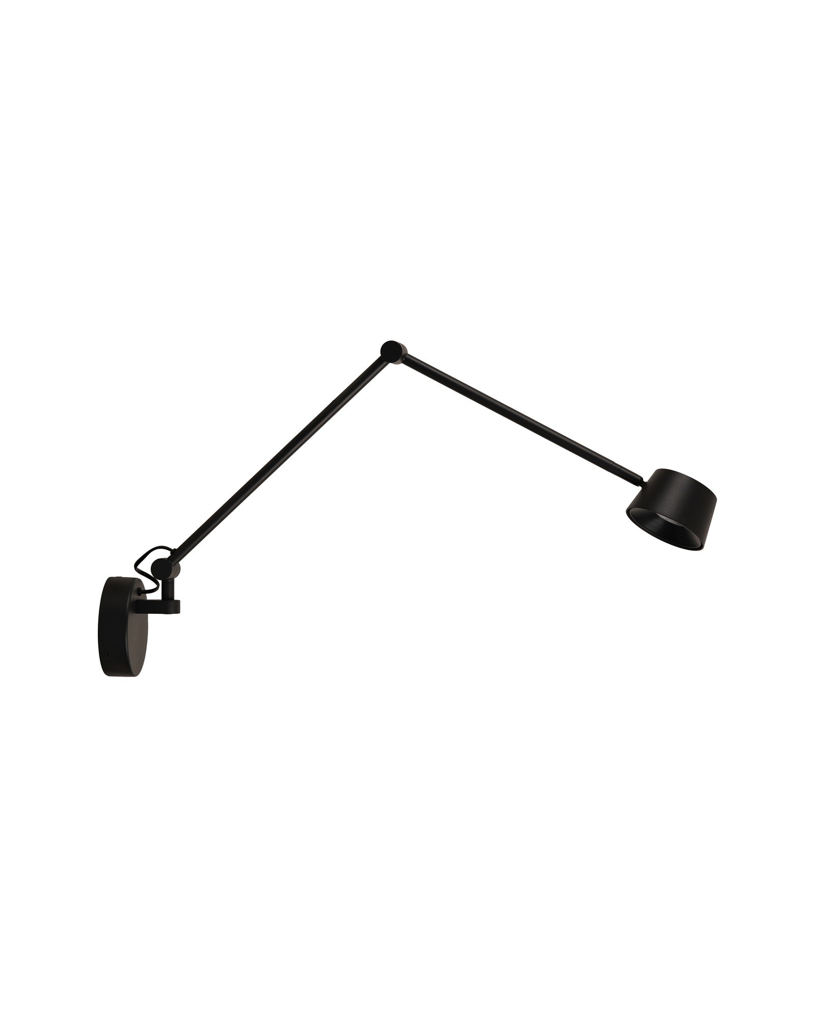 applique articulée Direction Wall Antidark en finition noir, packshot fond blanc